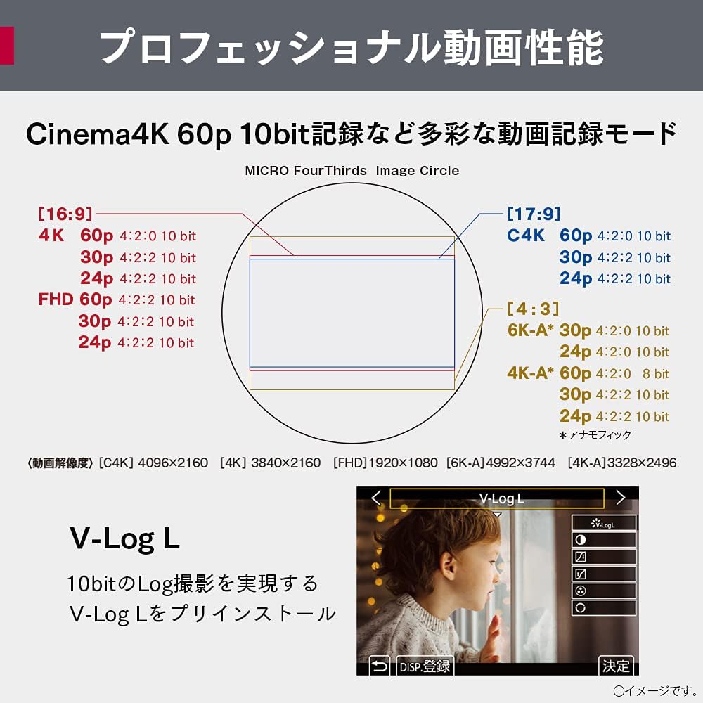 파나소닉 루믹스 GH5M2 블랙 고배율 줌 렌즈 DC-GH5M2H DMW-BLK22 세트 이미지 4