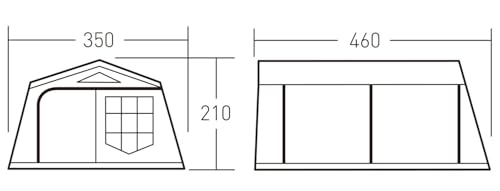 오가와 로지 쉘터 UL 카키 블랙 3306 텐트 2025 모델 이미지 4