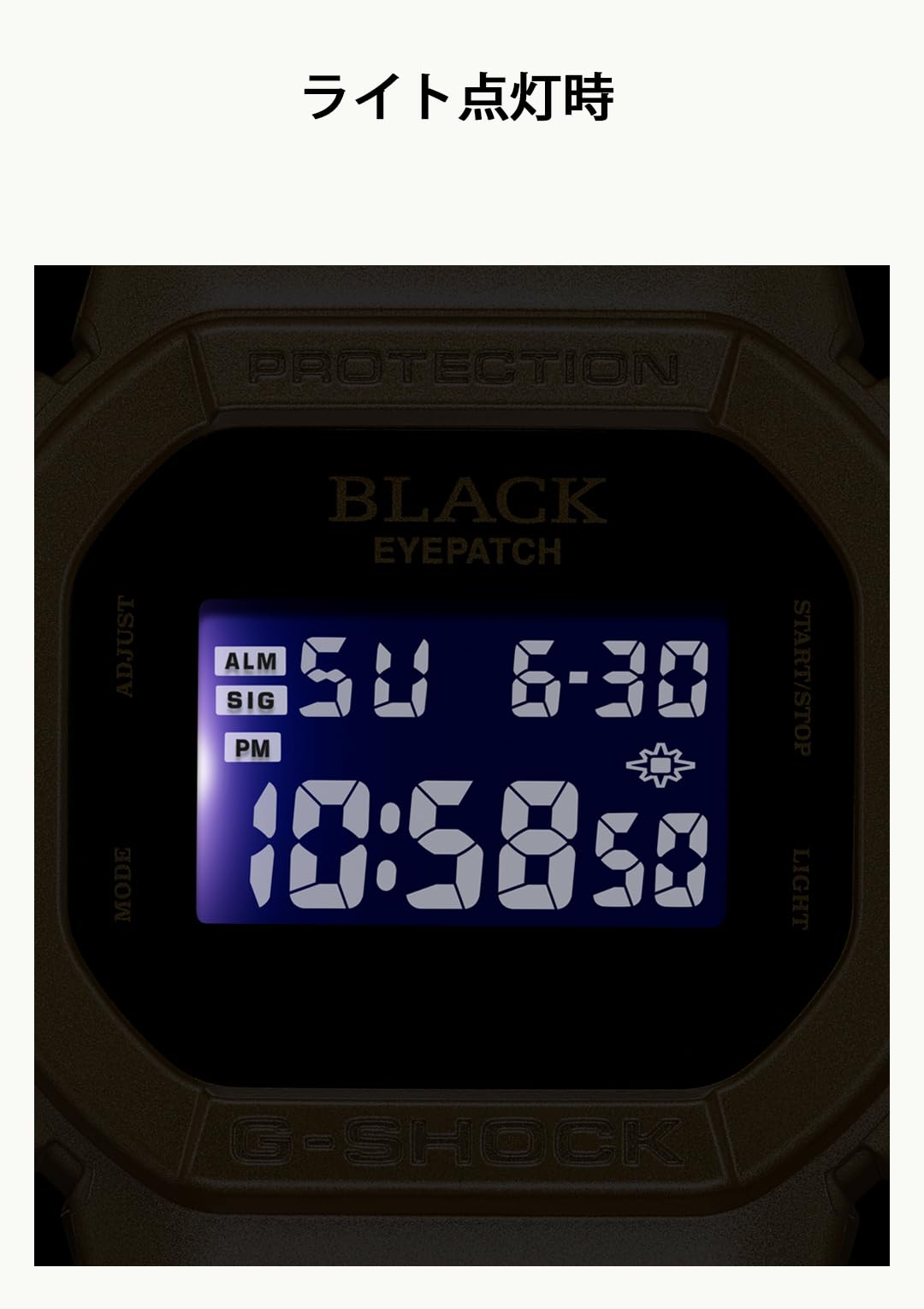 카시오 지샥 5600 시리즈 블랙아이패치 콜라보 한정색상 골드 BlackEyePatch 이미지 7