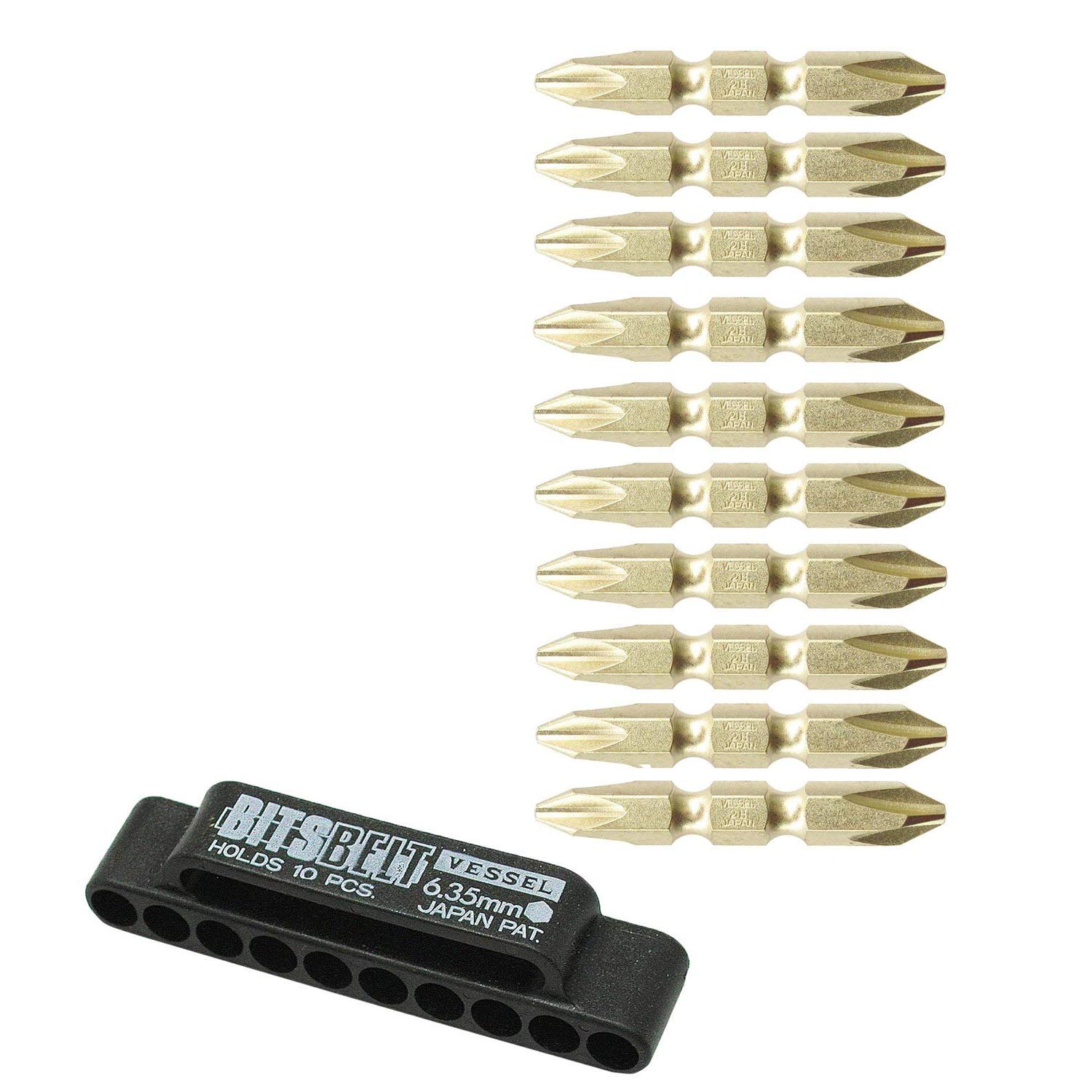 베셀 골드비트 BW-11 십자 드라이버 45mm 10개입 이미지 1