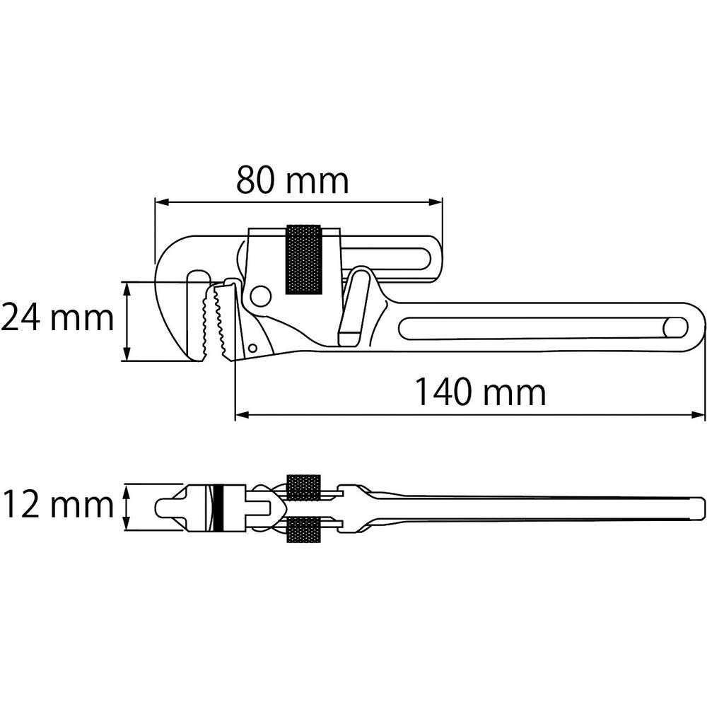 롭텍스 PW150 강력형 파이프렌치 150mm 이미지 4