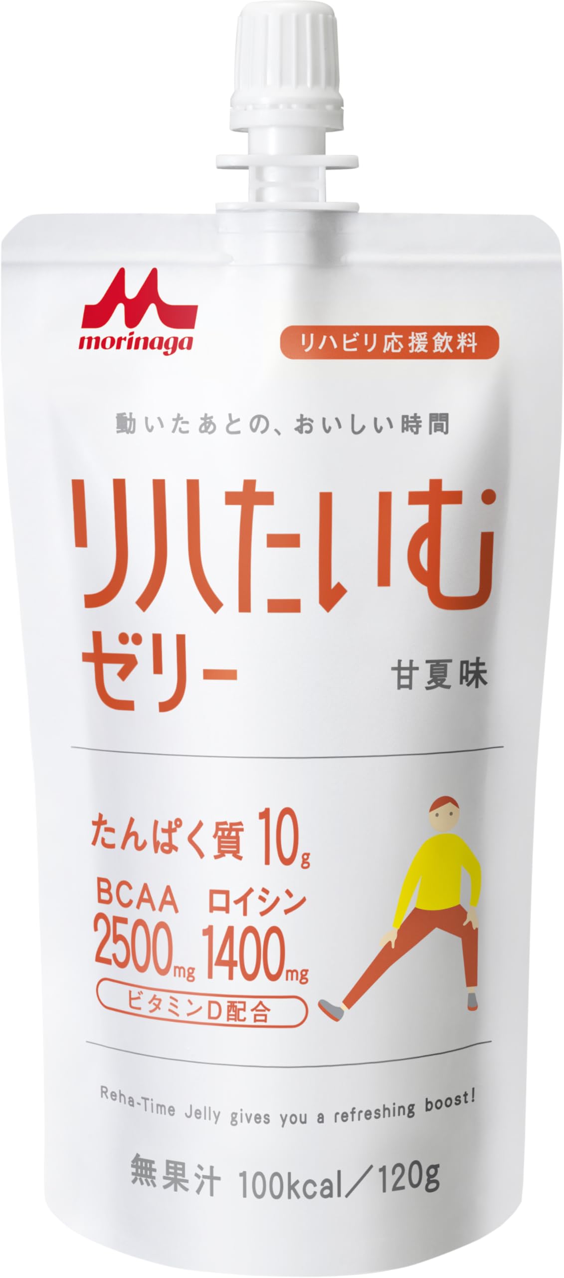 모리나가 리하타임 젤리 아마나츠맛 120g 24개입 단백질 보충 음료 5)아마나츠맛