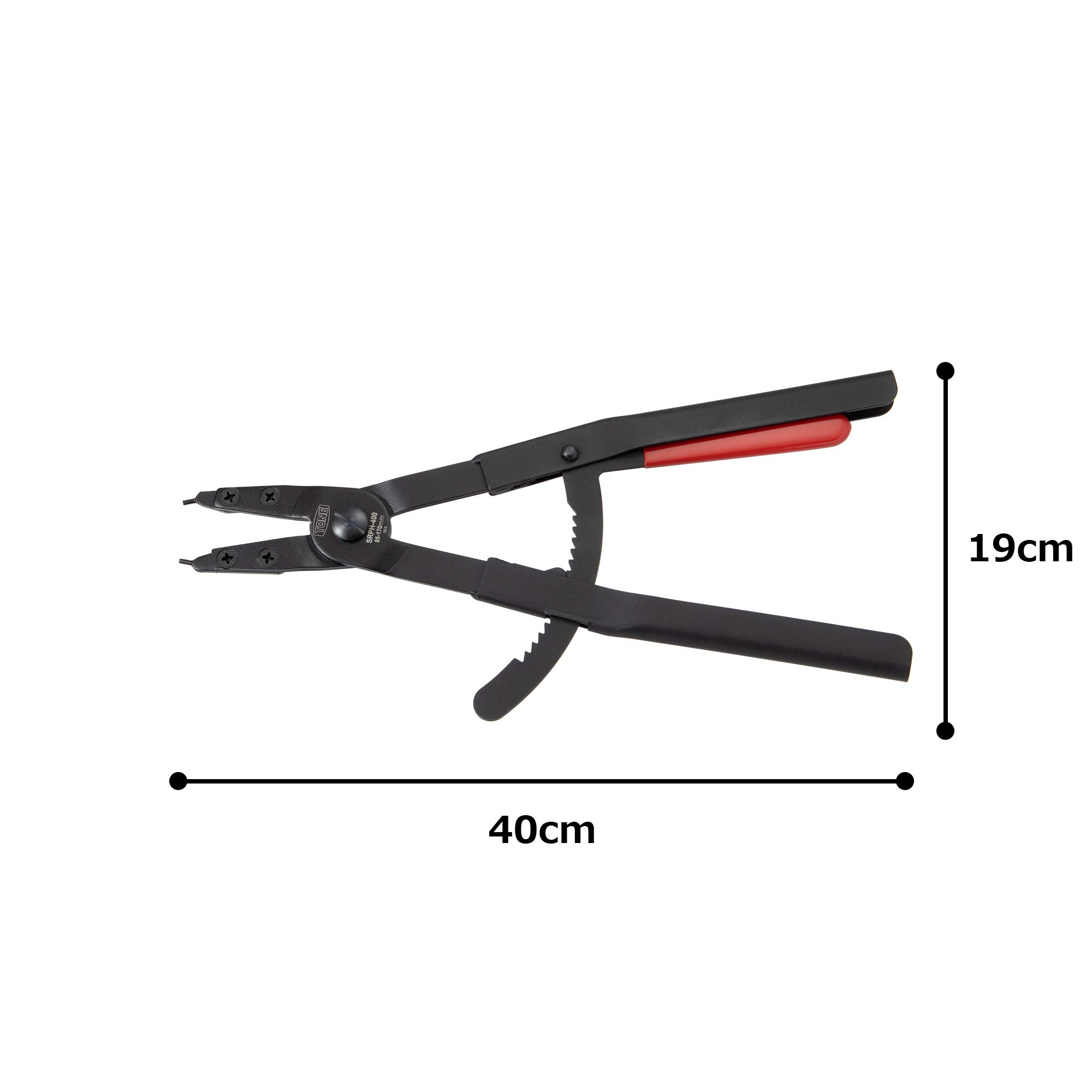 토네 스냅링 플라이어 SRPH-400 스트레이트 85-170mm 구멍용 이미지 5