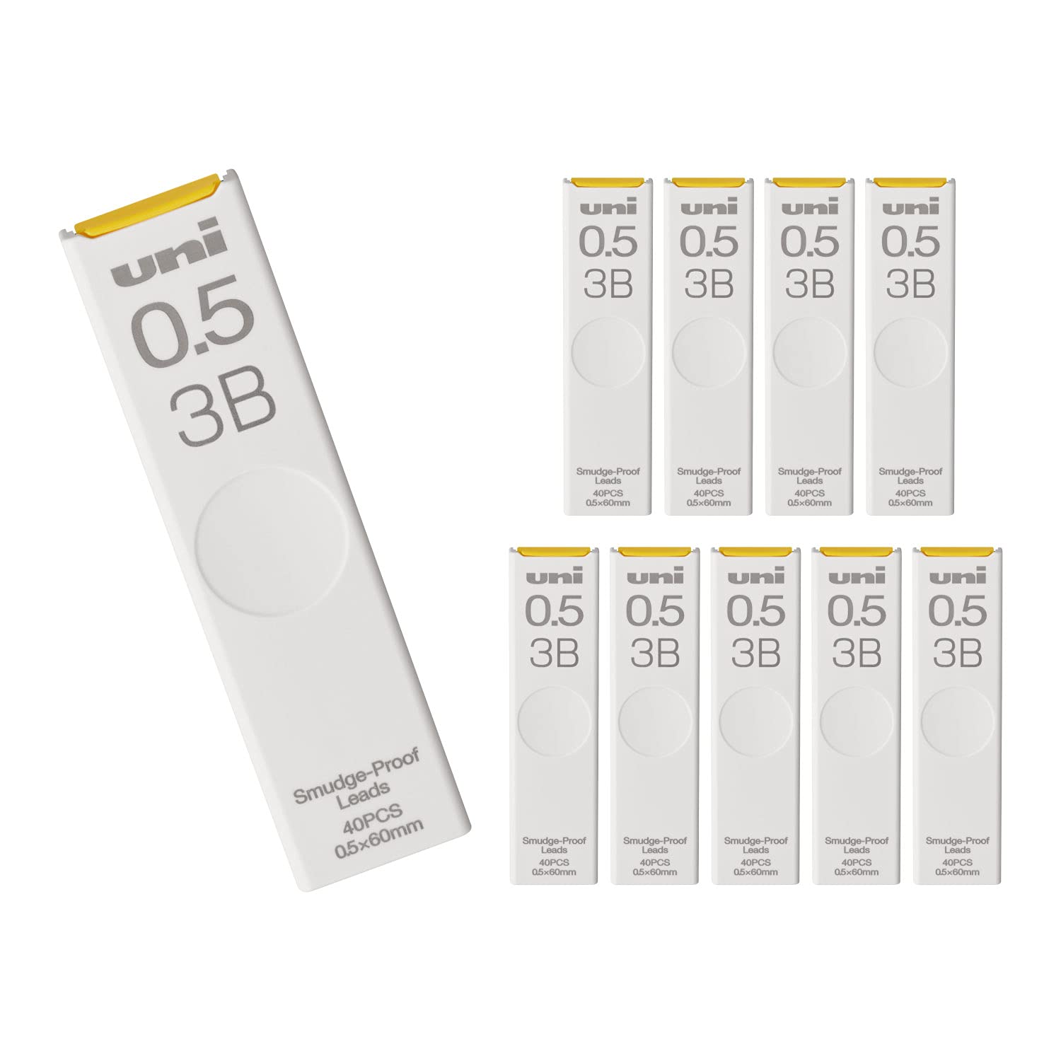 미쓰비시 연필 유니 ULS05403B 0.5mm 3B 샤프심 화이트