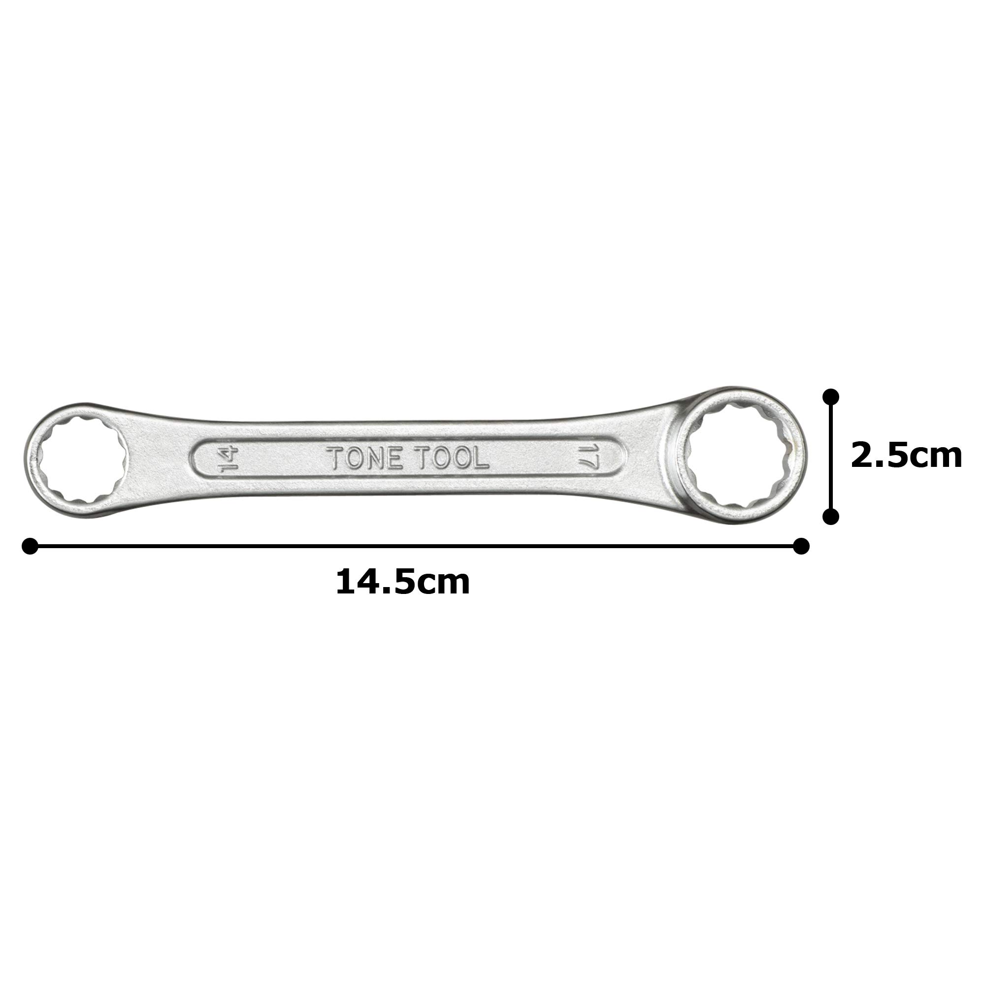 토네 메가네 렌치 숏 스트레이트 HPM03-1417 14x17mm 이미지 5