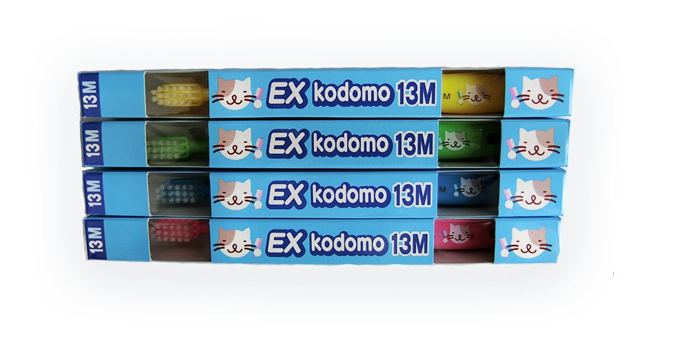 라이온 EX kodomo 코도모 13M 10개입 유아용 칫솔 이미지 2