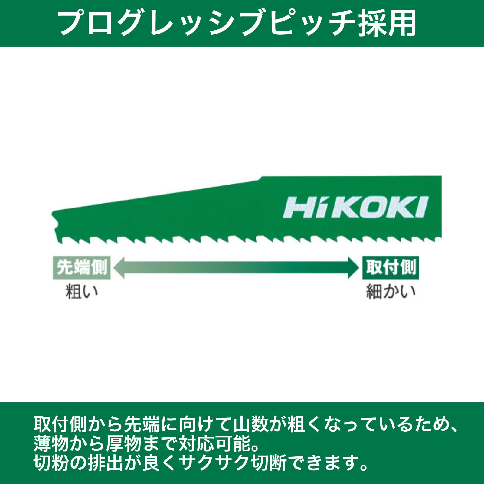 하이코키 목재 해체용 레시프로 톱날 No.136 200mm 2입 이미지 6