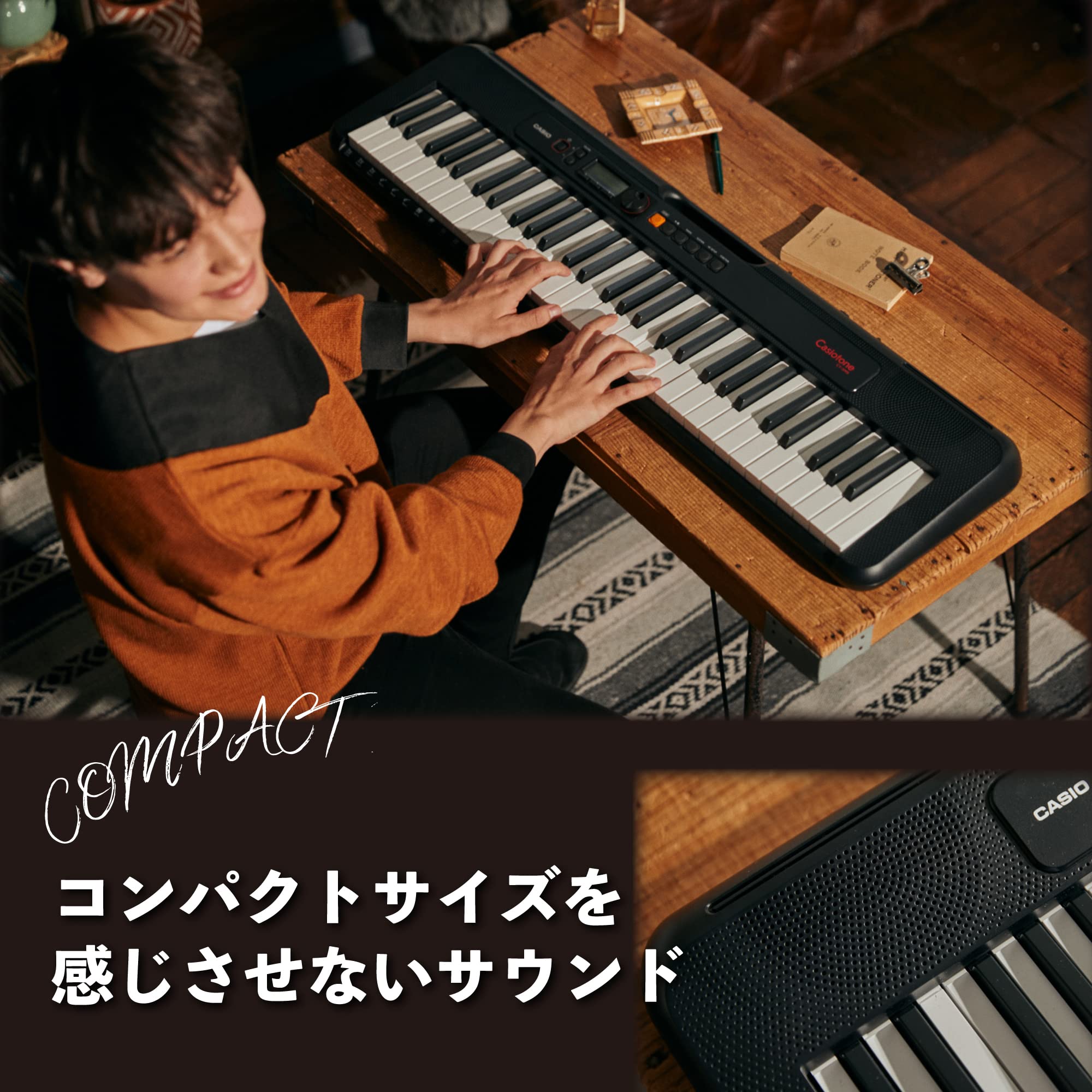 카시오 카시오톤 CT-S195 61건반 전자키보드 블랙 엔트리 이미지 3
