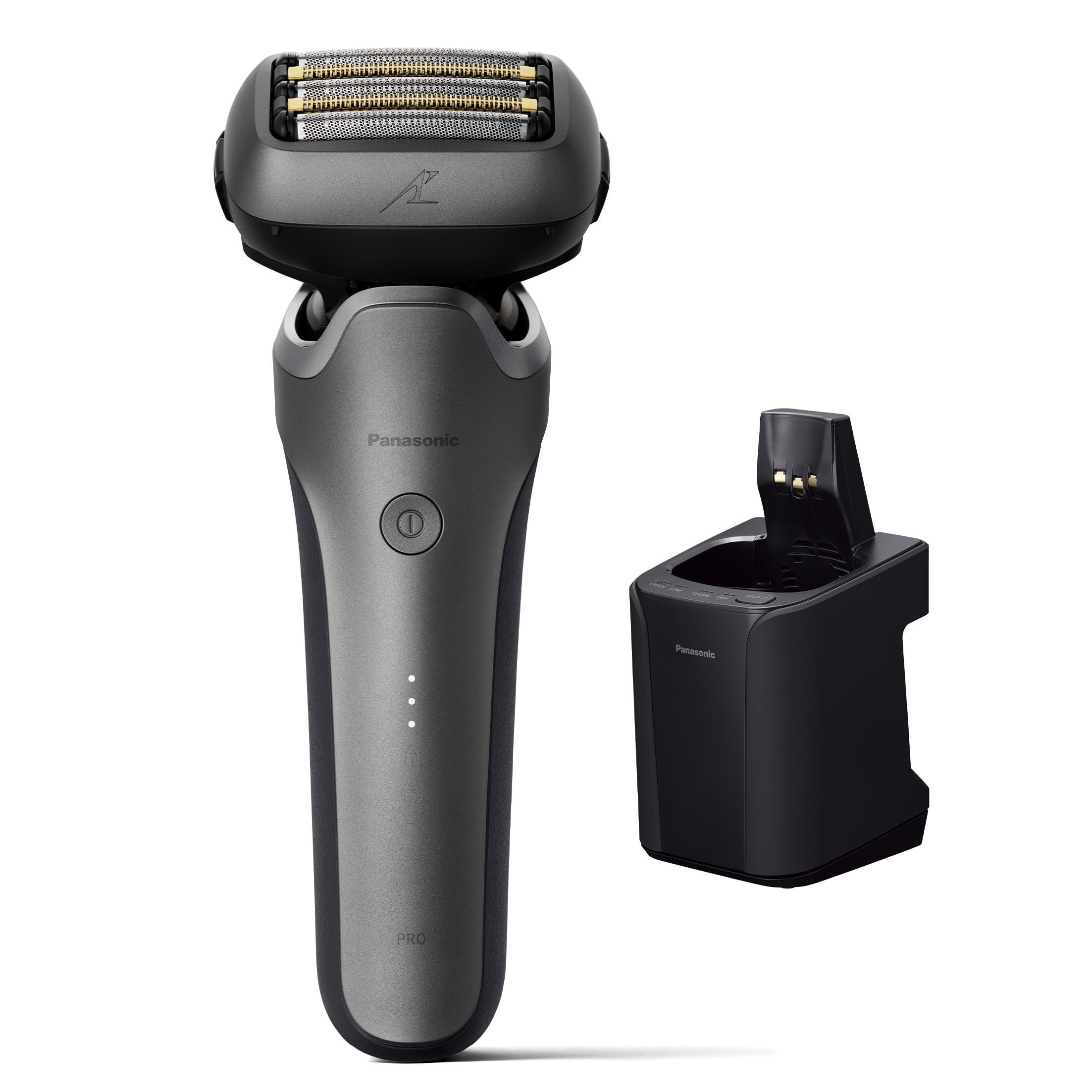 파나소닉 람다쉬 PRO 실버 ES-L570W-S 5중날 전기면도기 세척충전기포함