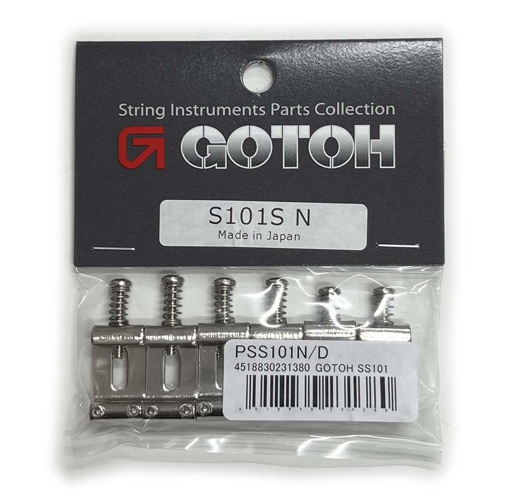 고토 SS101 니켈 일렉기타 새들 세트 11.3mm 피치/프레스