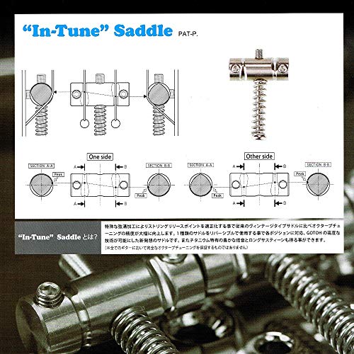 고토 In-Tune BS 3개입 텔레캐스터 황동 새들 이미지 4