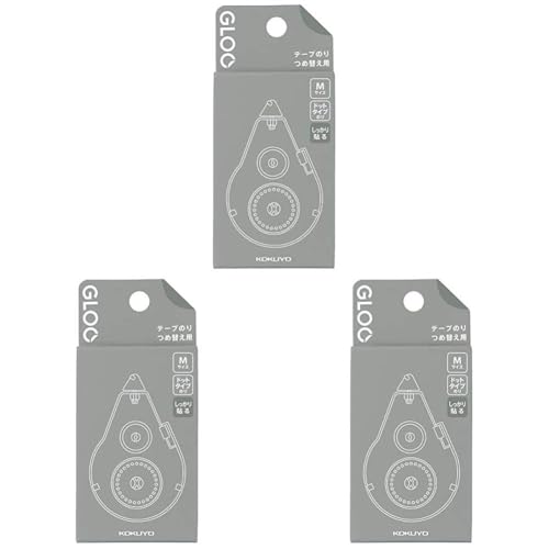 코쿠요 GLOO 타-G400-08 M사이즈 리필 테이프풀 강력접착 3개입 이미지 2