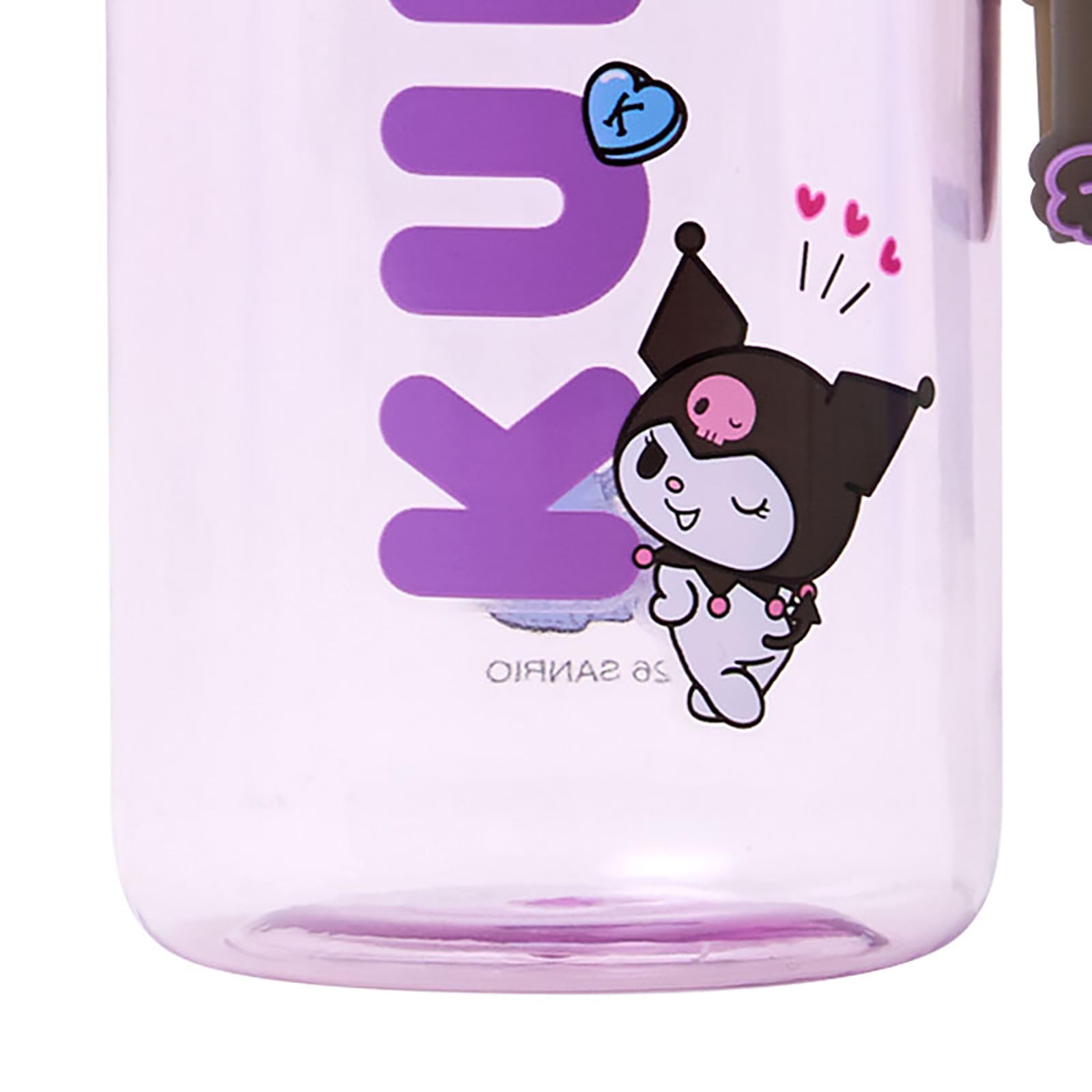 산리오 쿠로미 스트랩 클리어 보틀 520ml 821489 이미지 5