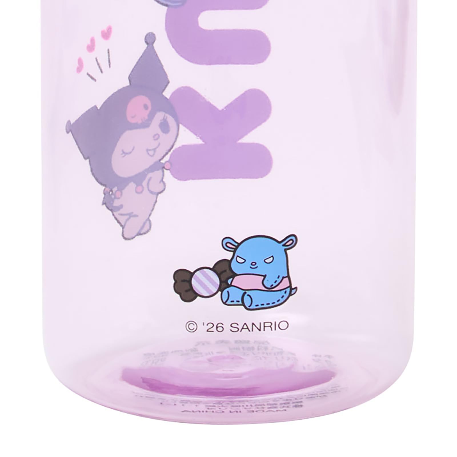 산리오 쿠로미 스트랩 클리어 보틀 520ml 821489 이미지 6