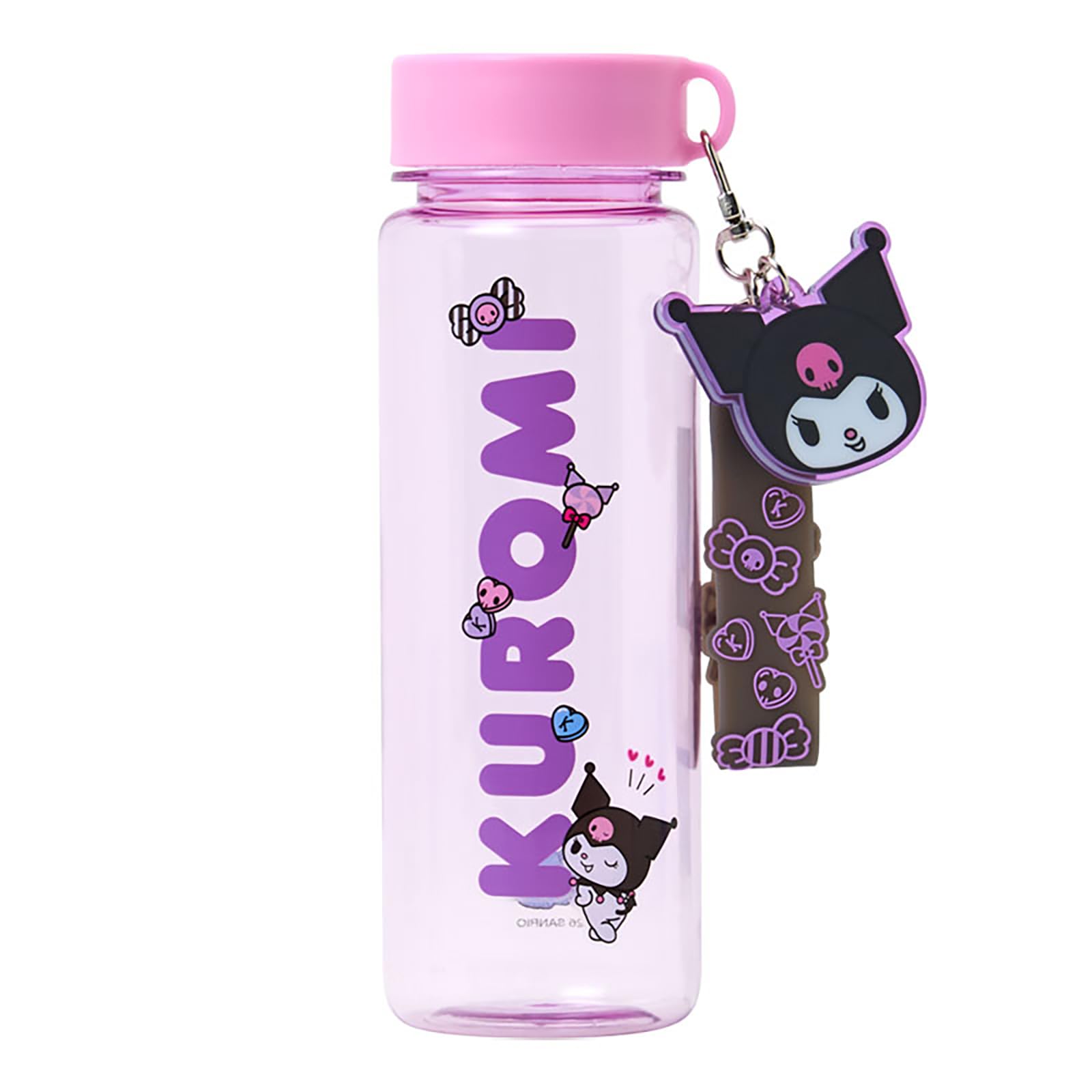 산리오 쿠로미 스트랩 클리어 보틀 520ml 821489