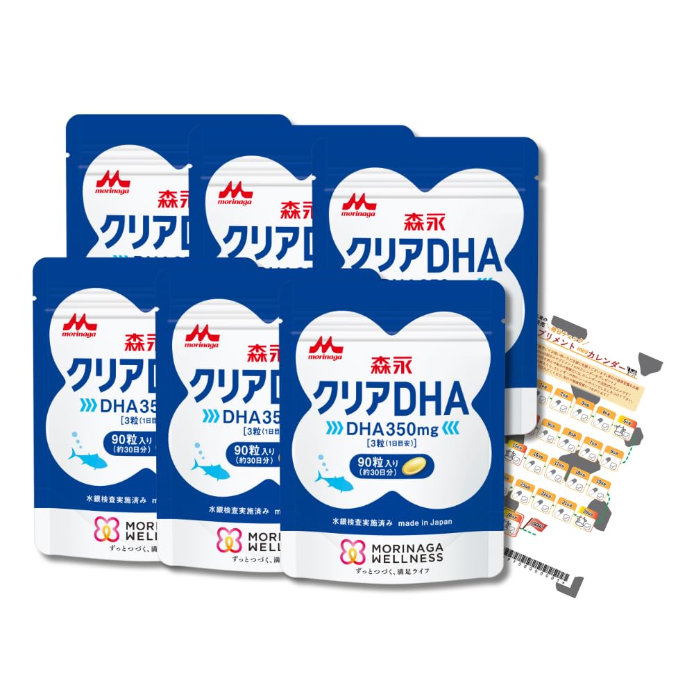 모리나가 클리어 DHA EPA 오메가3 건강기능식품 6봉지(180일분)