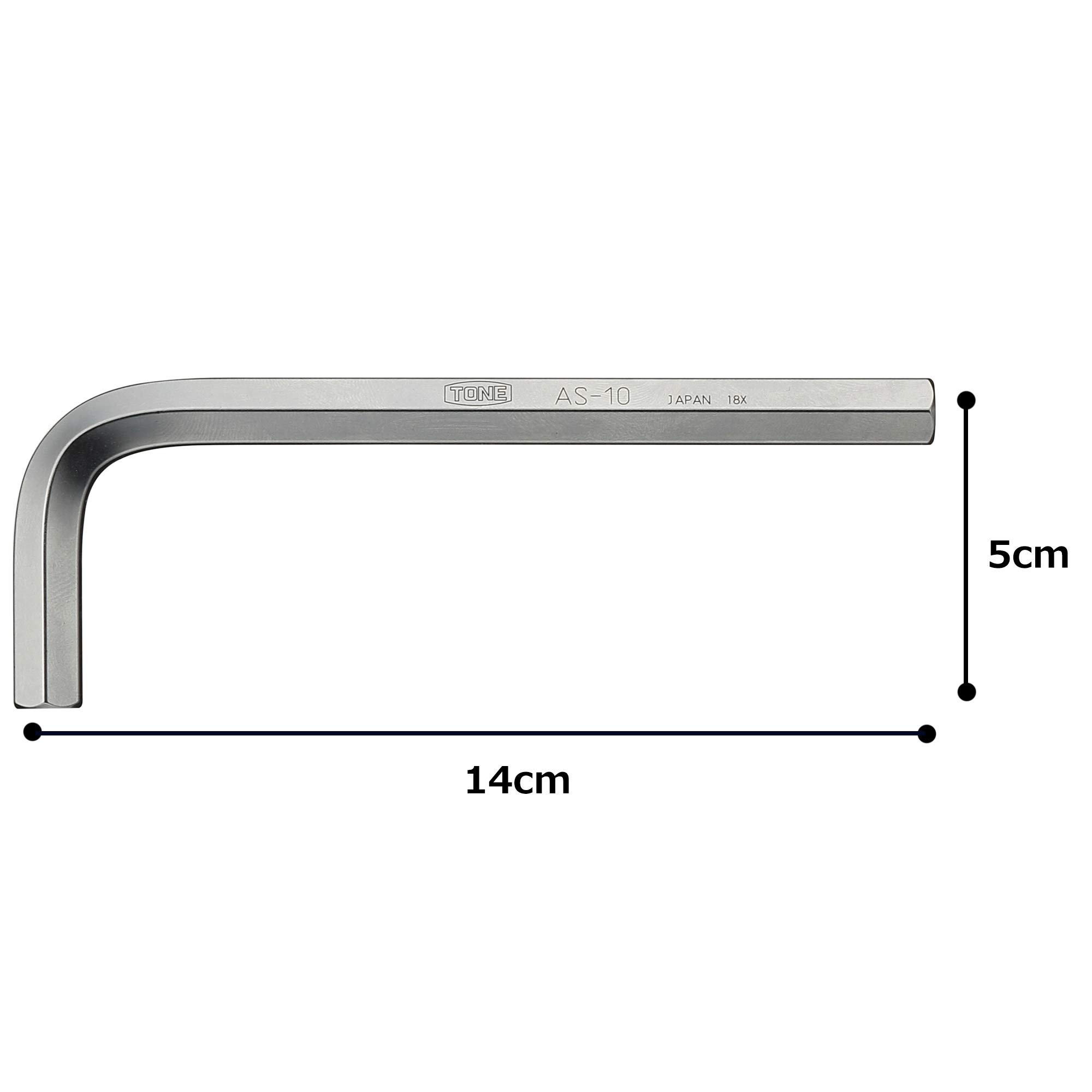 토네 AS-10 10mm 육각 L형 렌치 이미지 4