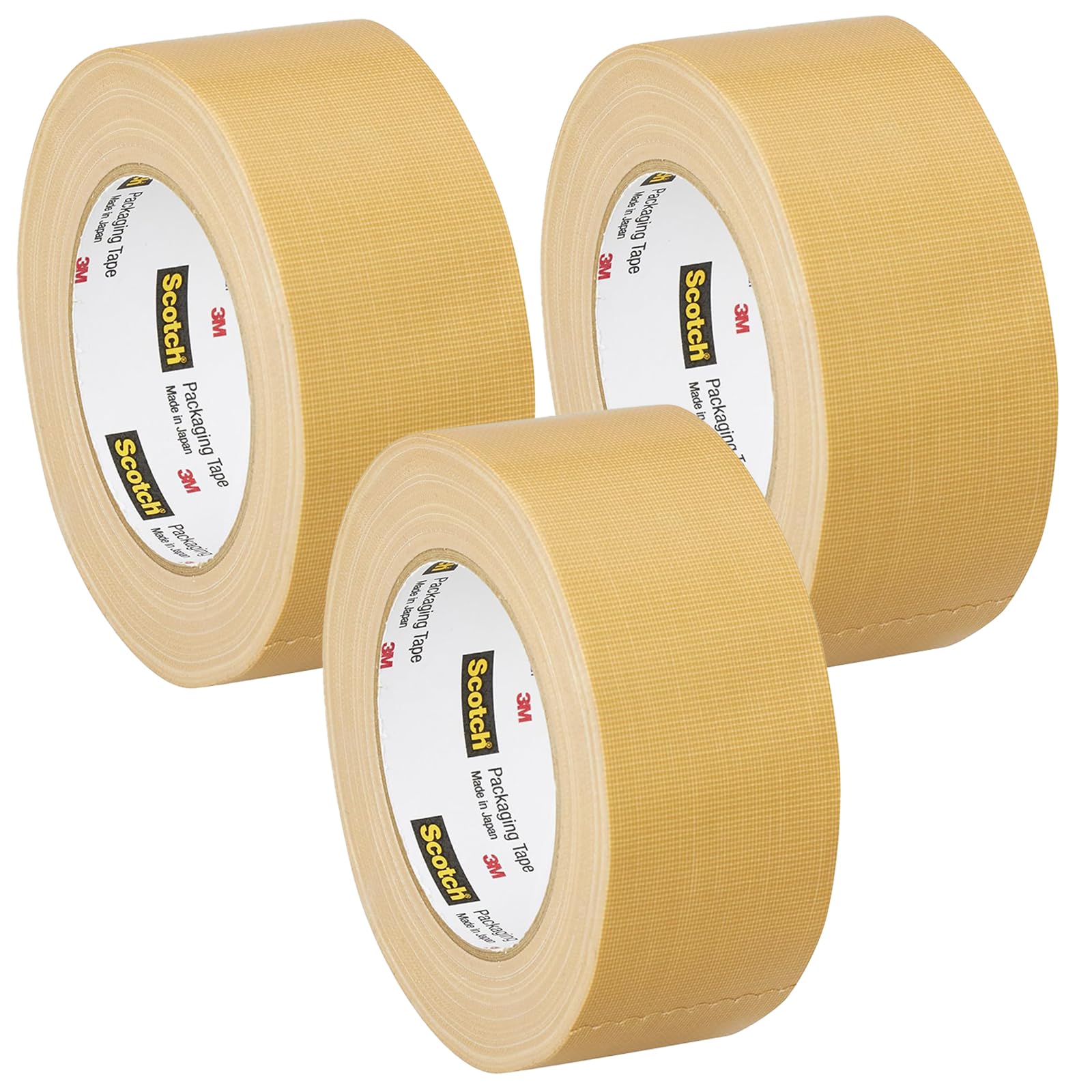 3M 스카치 경량용 509BEN 50mmx25m 포장용 천 테이프 3개 0.2mm