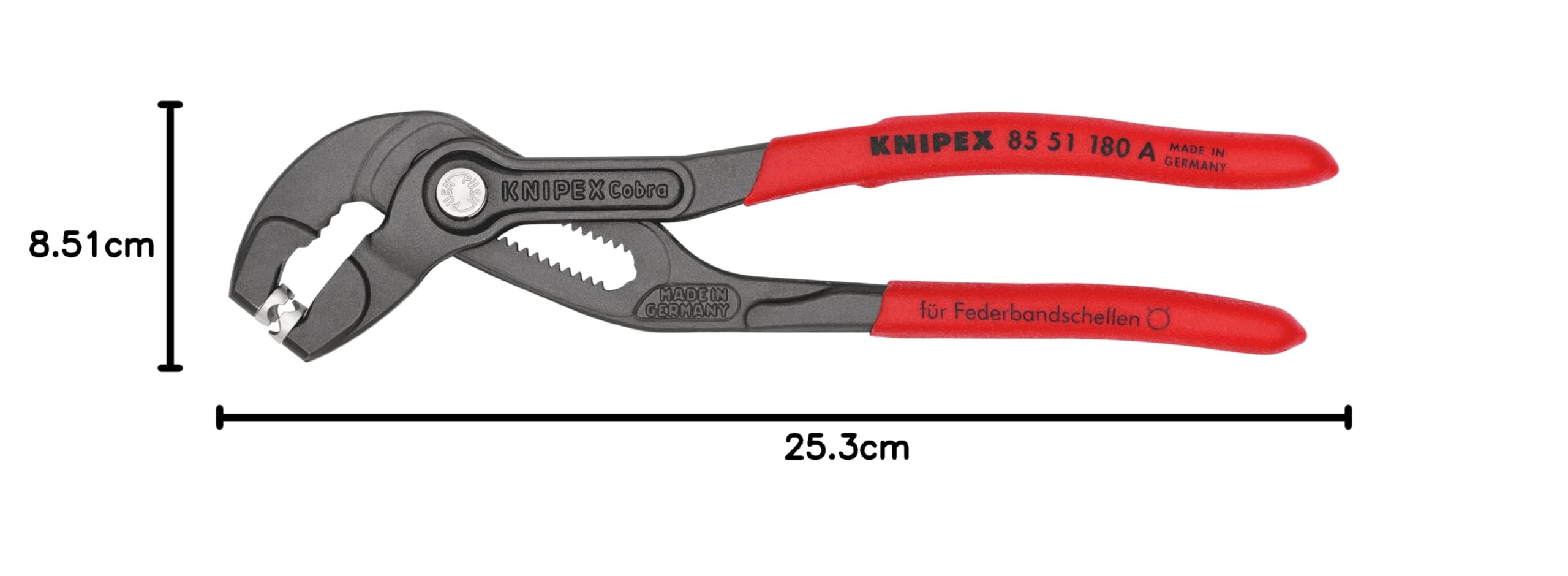 크니펙스 8551-180ASB 180mm 스프링 호스 클램프 플라이어 이미지 9