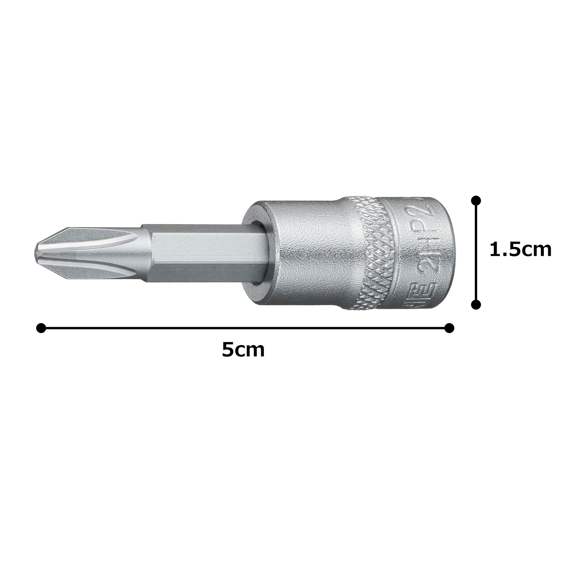 토네 HP2H-P2 드라이버 비트 소켓 6.35mm 십자 2번 이미지 5