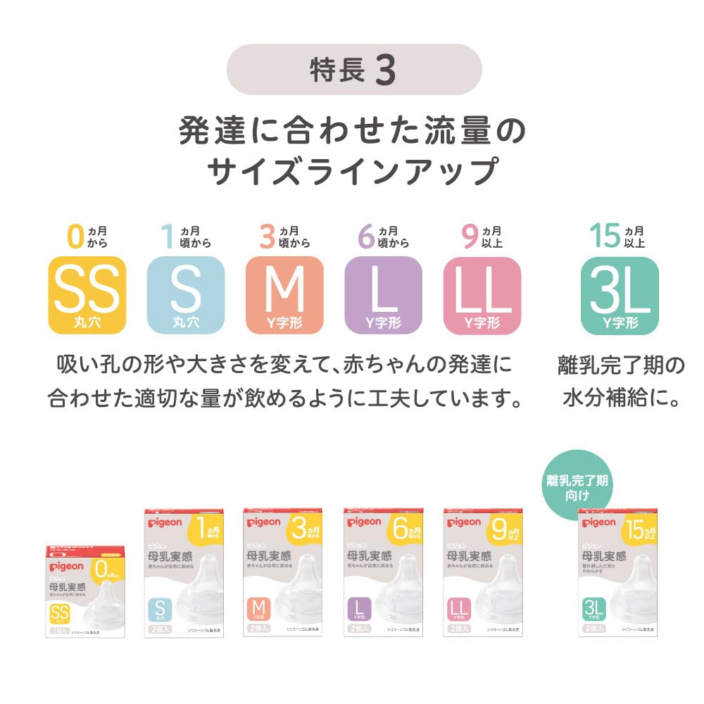 피죤 모유실감 젖꼭지 신생아 SS 신생아 SS사이즈 이미지 7