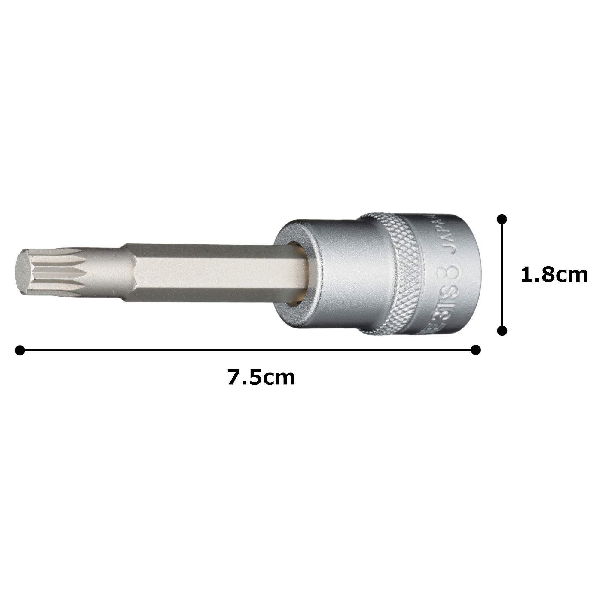 토네 3TS-08 9.5mm 트리플 스퀘어 비트 소켓 M8 이미지 5