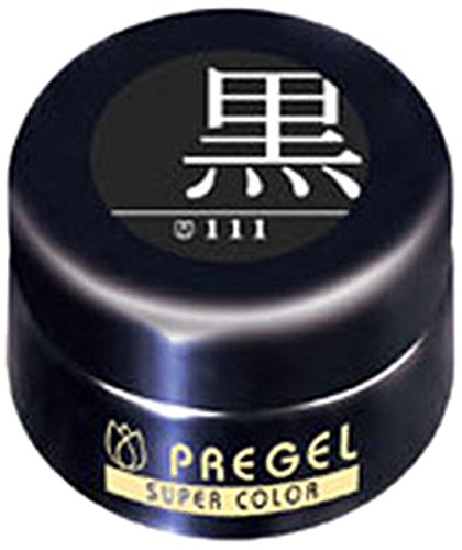 프리젤 슈퍼컬러EX 블랙 PG-SE111 4g 젤네일 UV LED 겸용