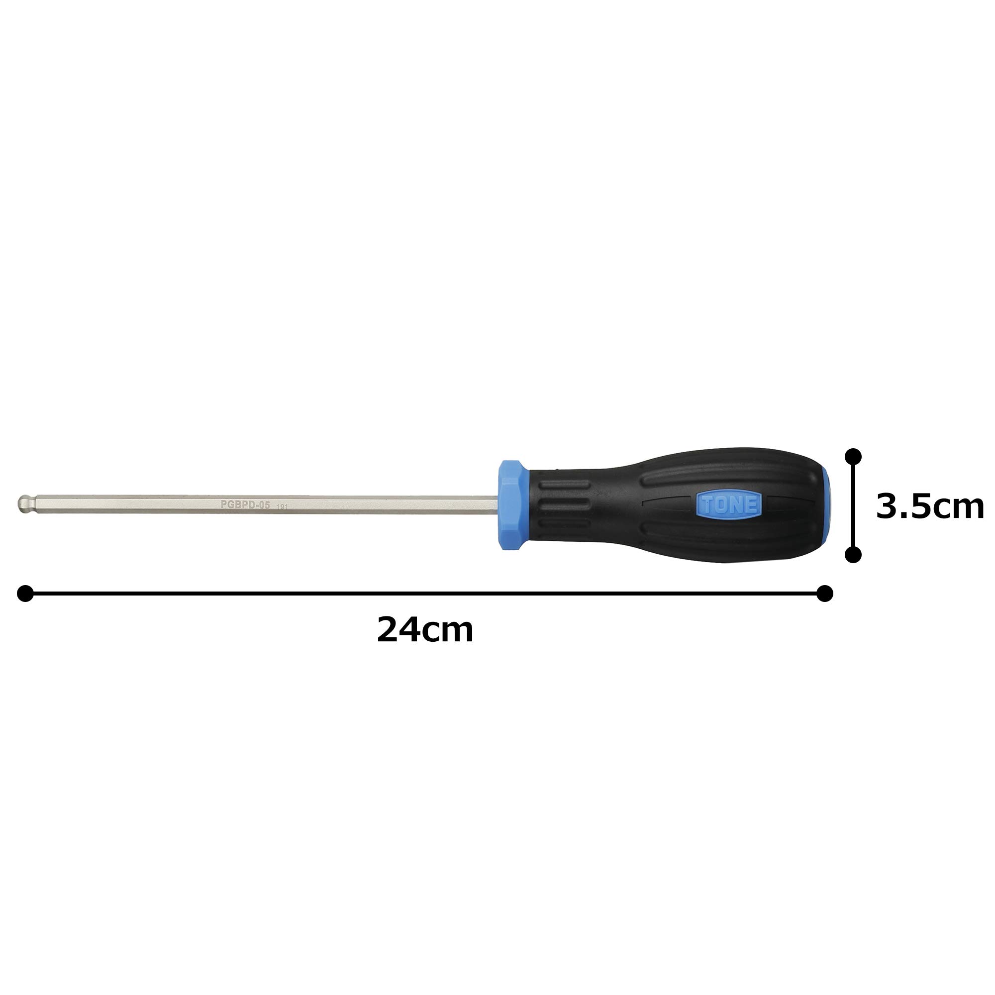 토네 파워그립 블루 HPPGBPD-05 5mm 볼포인트 드라이버 이미지 4
