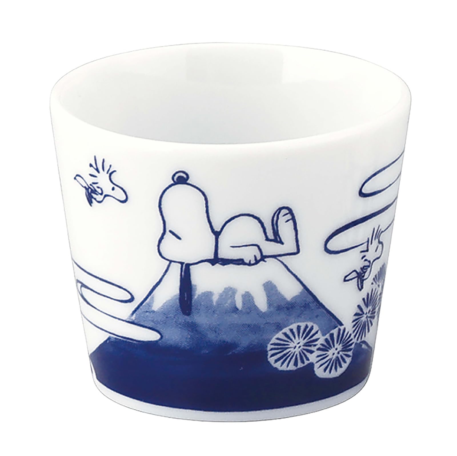 야마카 스누피 소메츠케 미니컵 후지산 SN81-349 50ml 술잔 블루 클래식