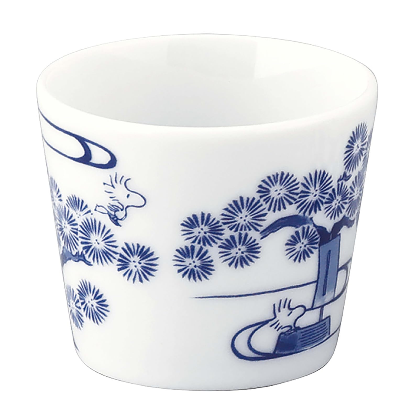 야마카 스누피 소메츠케 미니컵 후지산 SN81-349 50ml 술잔 블루 클래식 이미지 2
