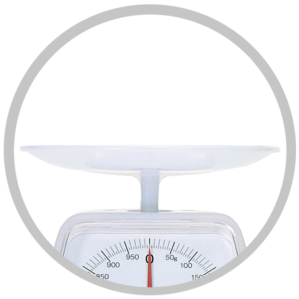 타니타 아날로그 KA-001 클리어화이트 1kg 주방저울 06 클리어 1kg 5g단위 이미지 3