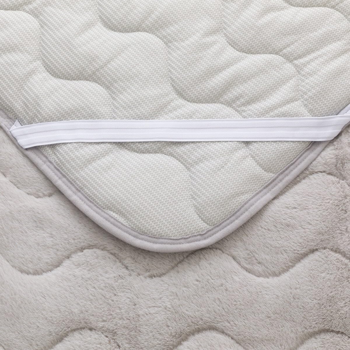 니토리 양면 침대 패드 A2502 싱글 그레이 와플 이미지 8