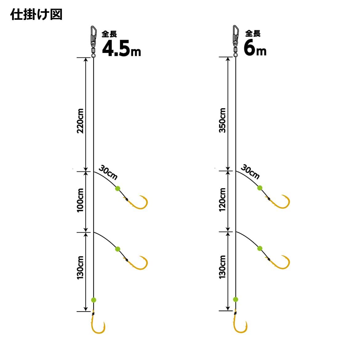 다이와 쾌적 후키나가시 채비 이사키 참돔 3본바늘 6m 07347656 이미지 4