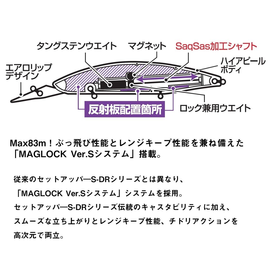 다이와 세트어퍼 FB 마이와시 125SDR-LI 125mm 농어 루어 이미지 4