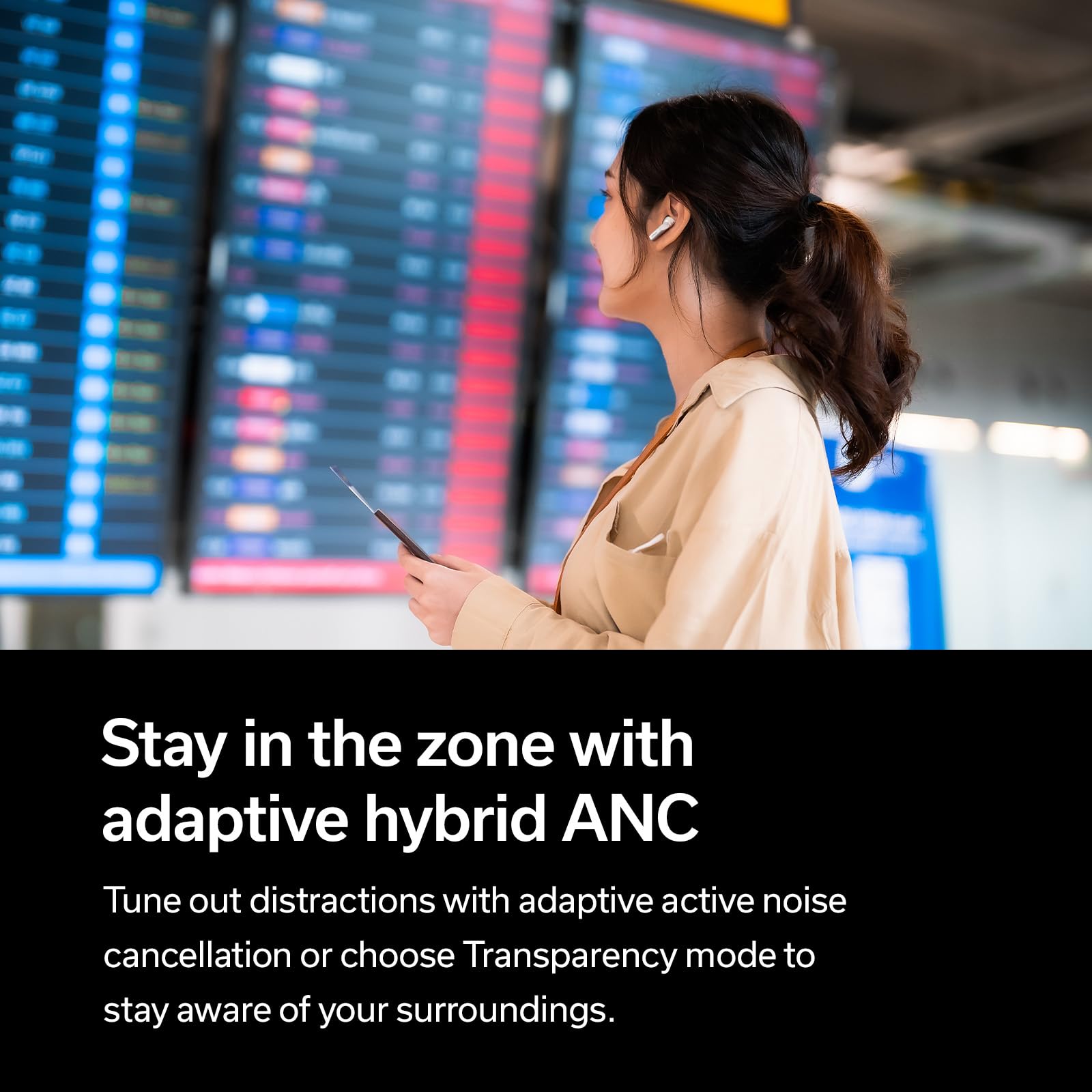 데논 AHC840NCW 화이트 완전 무선 이어폰 노이즈캔슬링 이미지 3