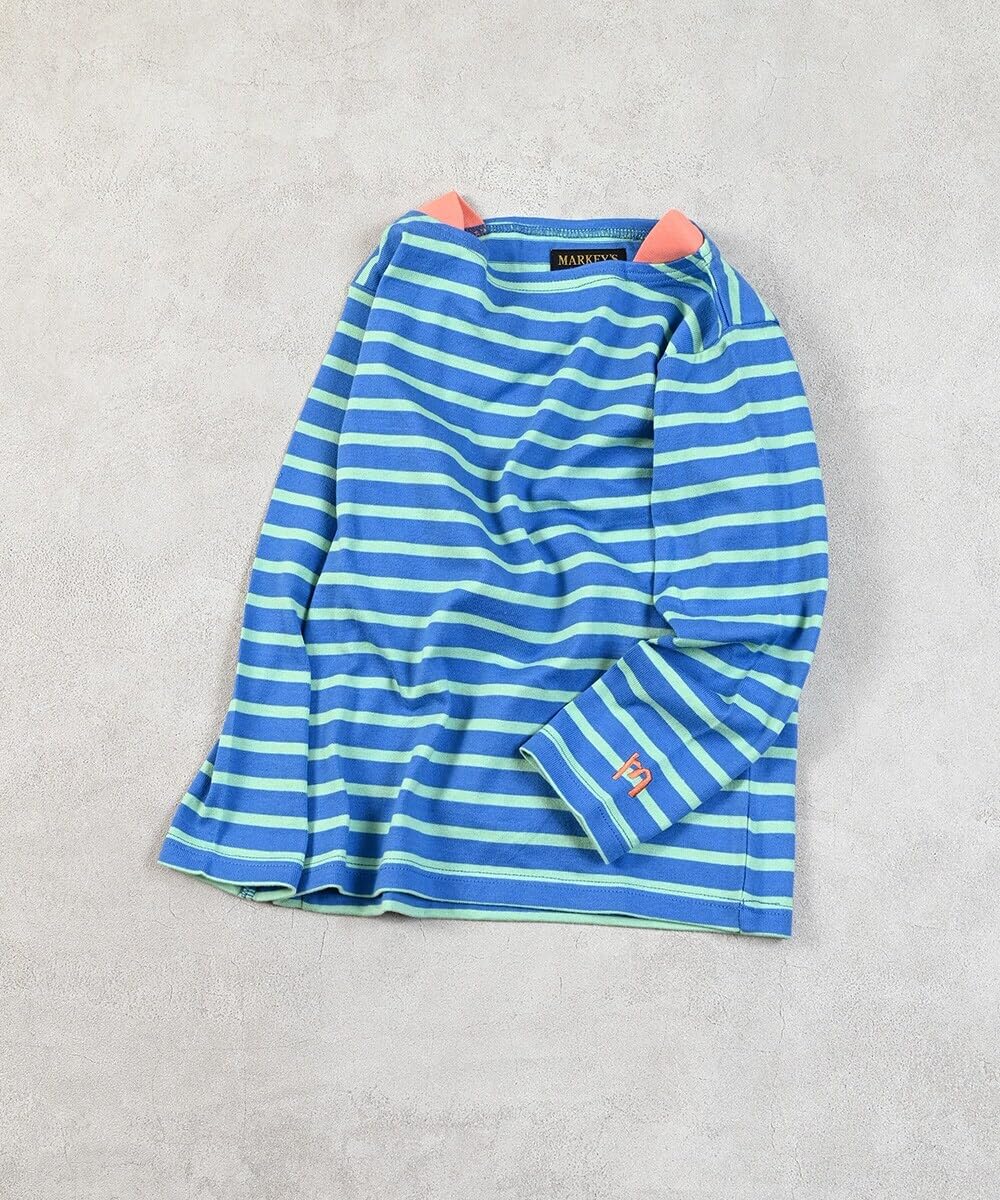 마키즈 바스크 보더 티셔츠 D62 브라운 보더 100 이미지 6
