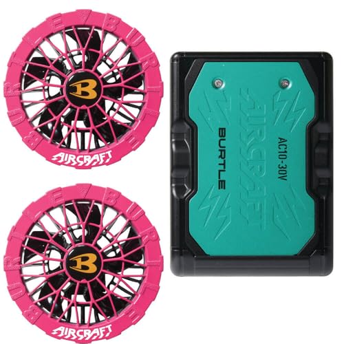 BURTLE 에어크래프트 팬 30V 배터리 세트 AC10+AC10-2 마린 하니핑크