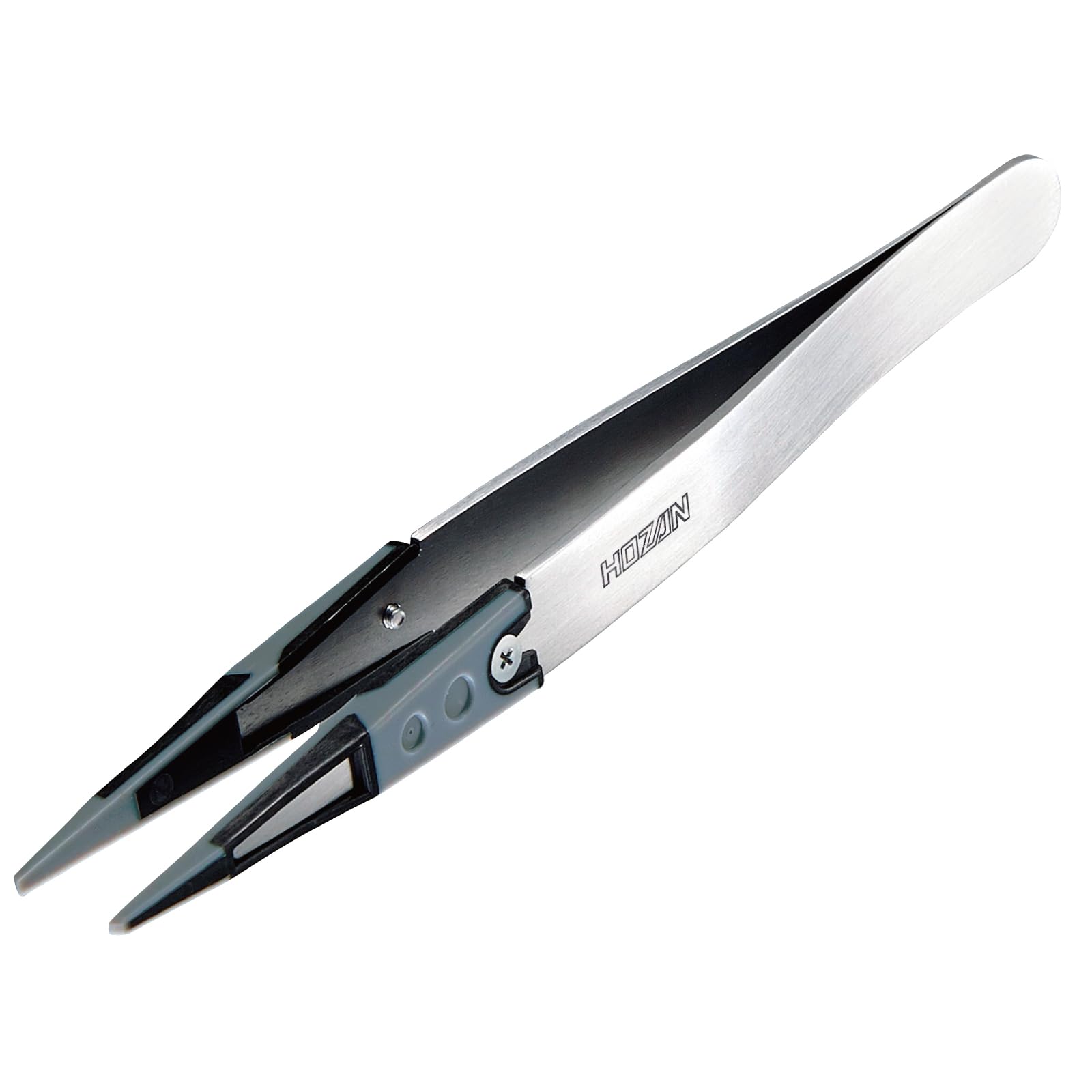 호잔 ESD 소프트 팁 핀셋 P-640-J 직형 핀셋 단품 ESD 소프트 끝폭 1.5mm