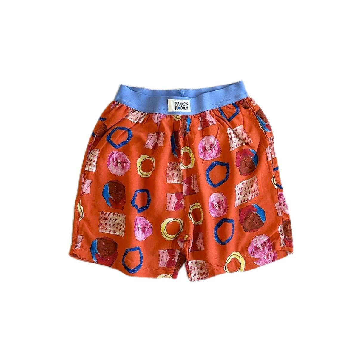 마키즈 총무늬 반바지 90-150cm G74 레드 총무늬 130