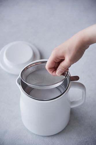 노다호로 로카포 법랑 오일포트 NOL-800 800ml 화이트 내열 이미지 4