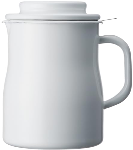 노다호로 로카포 법랑 오일포트 NOL-800 800ml 화이트 내열