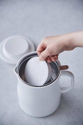 노다호로 로카포 법랑 오일포트 NOL-800 800ml 화이트 내열 이미지 3