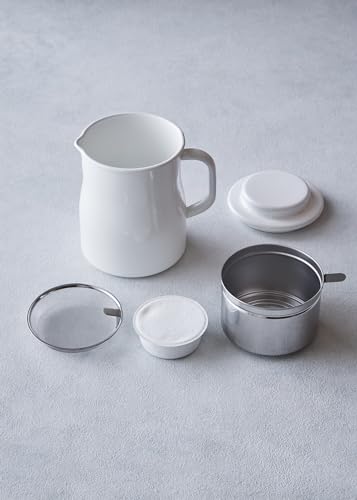 노다호로 로카포 법랑 오일포트 NOL-800 800ml 화이트 내열 이미지 6