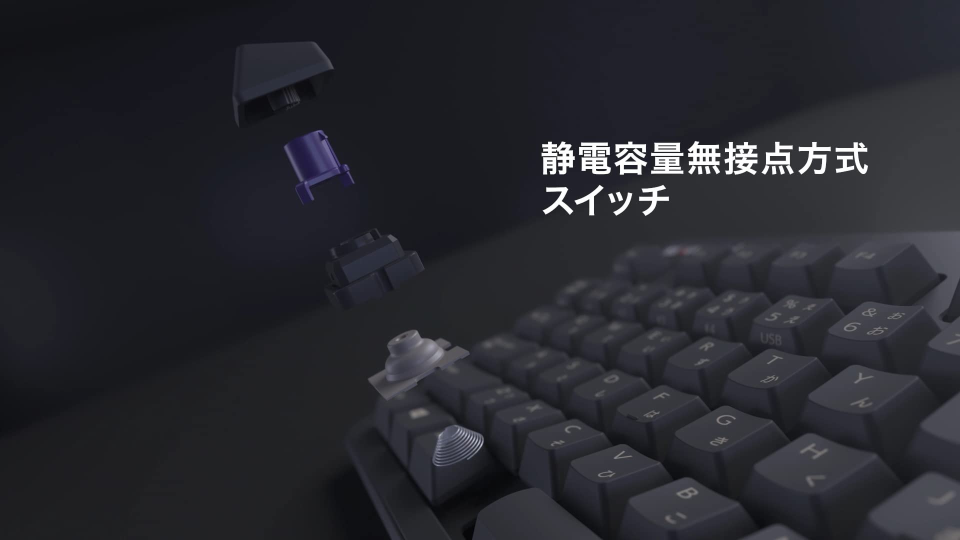 토프레 리얼포스 R3S 블랙 텐키리스 91키 일본어 배열 블랙 저소음 All30g 이미지 3