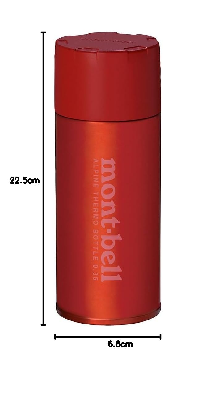 몽벨 알파인 서모보틀 레드 0.35L 등산용 보온병 이미지 5