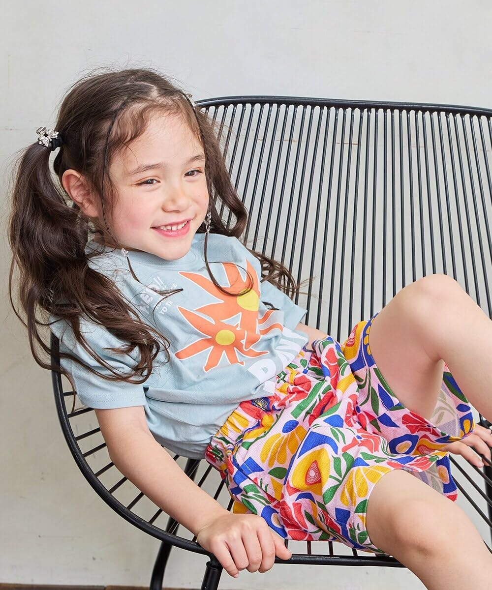 마키즈 프린트 반팔 티셔츠 B10 오프화이트 130 이미지 5