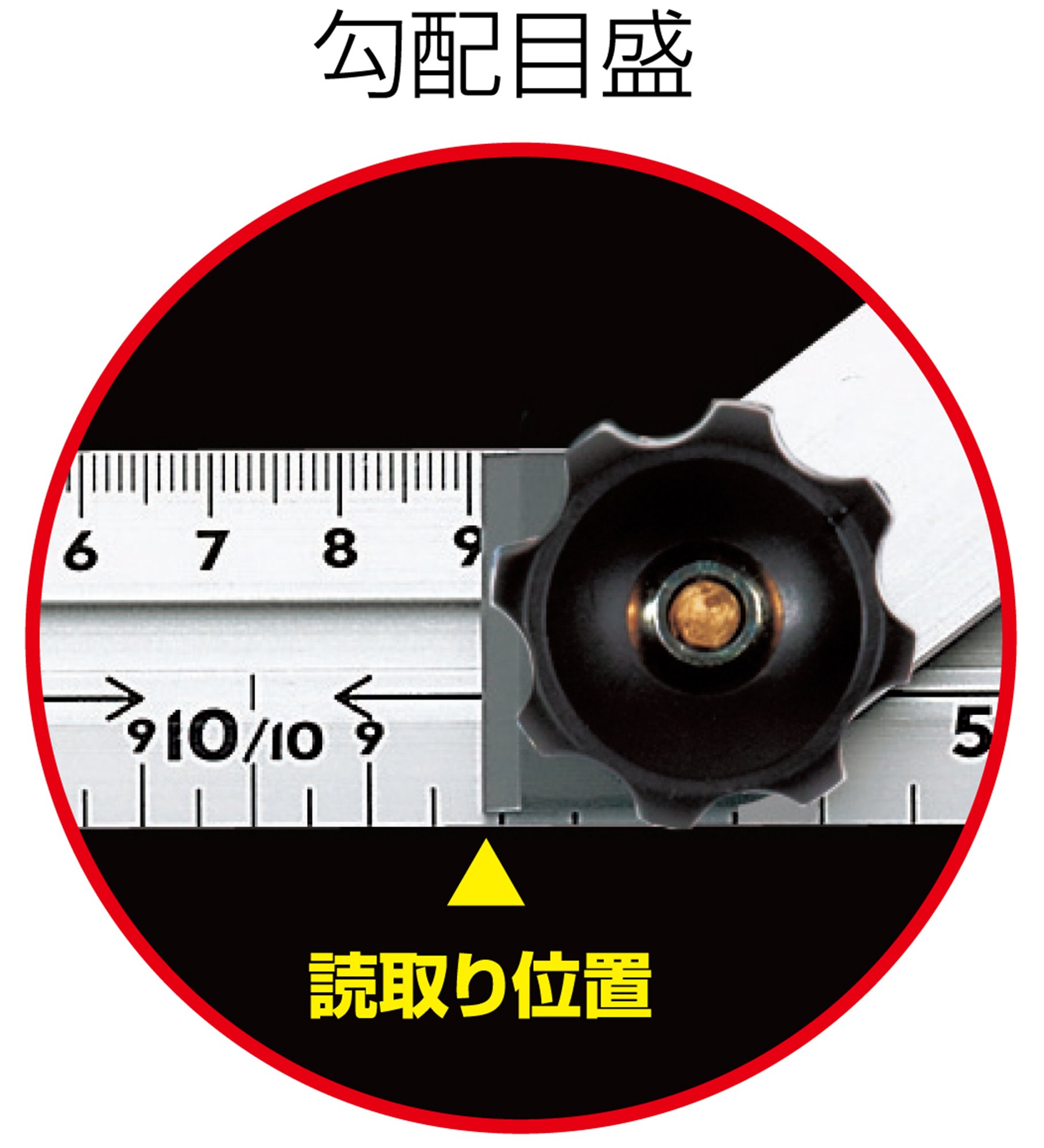 신와 알루미늄 자유각도기 62571 600mm 눈금형 이미지 3