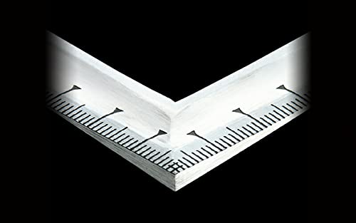 신와 타쿠미진고로 실버 10876 50cm 직각자 목공용 유연한 JIS 뒷면각눈금 이미지 3