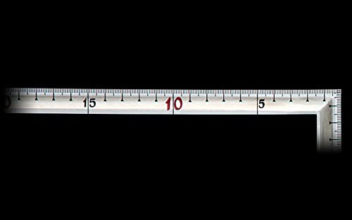 신와 타쿠미진고로 실버 10876 50cm 직각자 목공용 유연한 JIS 뒷면각눈금 이미지 2