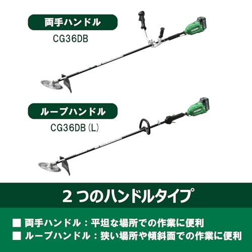 하이코키 CG36DB NN 36V 230mm 충전 예초기 양손핸들 나일론커터 세트 이미지 6